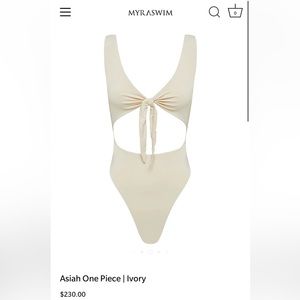 Myra Swim Asiah One Piece Bathing Suit